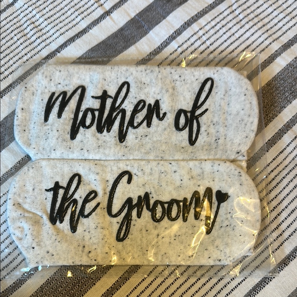Mother of the Groom Socks - White